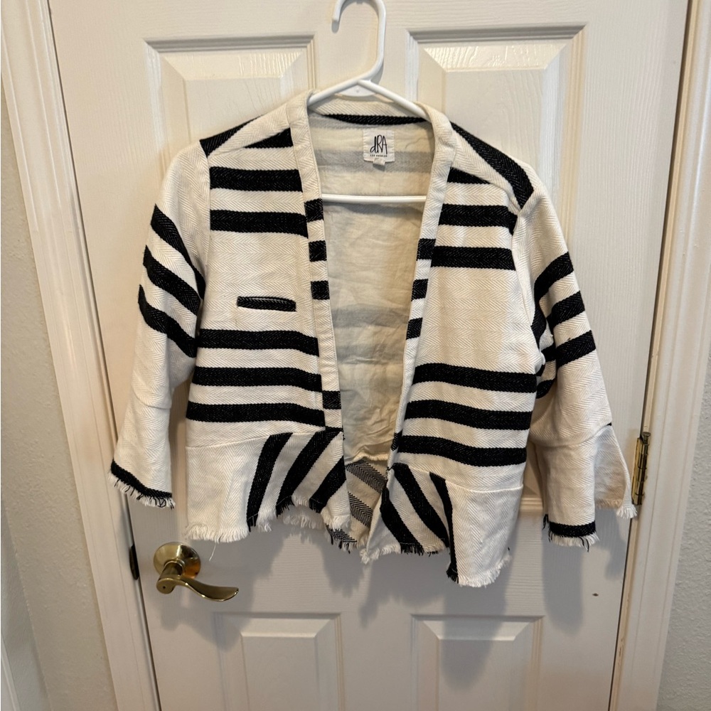 Diana Ra’s brand dRA Los Angeles Striped Black and White Cropped Jacket